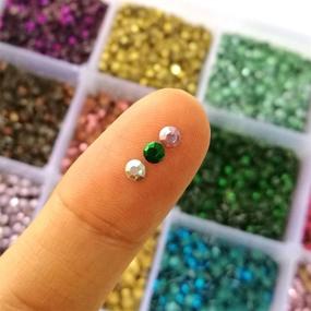 img 1 attached to 🌟 Sparkle up your crafts with Summer-Ray SS10 2.8mm Assorted Color Hot Fix Rhinestuds in Storage Box!