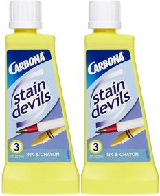 img 2 attached to 🖍️ Carbona Stain Devils №3 Ink & Crayon Remover - 1.7 oz (Pack of 2) - Effective Stain Removal Solution