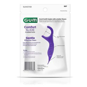 img 2 attached to 🦷 GUM Comfort Slide Flossers - Fresh Mint Dental Floss Picks - 120 Count: Ideal for Tight Spaces