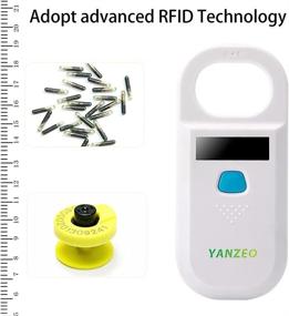 img 1 attached to Advanced Yanzeo AR180 Pet Microchip Scanner: Rechargeable RFID Animal Handheld Reader with Pet ID Registration & Tag Scanning Capabilities