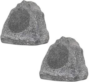 img 4 attached to 🏞️ Theater Solutions 2R6G Outdoor Granite 6.5" Rock 2 Speaker Set: Enhance Your Deck, Pool, Spa, Yard, or Garden with Granite Grey Acoustics