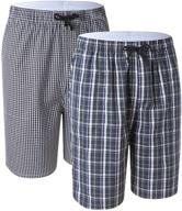 🩳 comfortable and stylish pajama sleep shorts for x large men in sleep & lounge logo