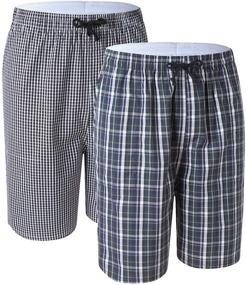 img 4 attached to 🩳 Comfortable and Stylish Pajama Sleep Shorts for X Large Men in Sleep & Lounge