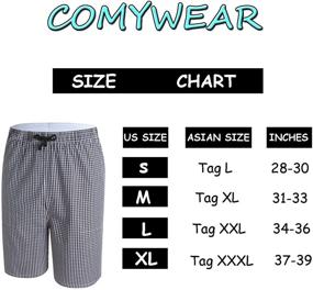 img 1 attached to 🩳 Comfortable and Stylish Pajama Sleep Shorts for X Large Men in Sleep & Lounge