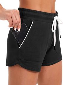 img 3 attached to SPECIALMAGIC Women's High Waisted SweatShorts with Pockets - Casual Summer Shorts for Lounge, Yoga, Running & Sports Activities