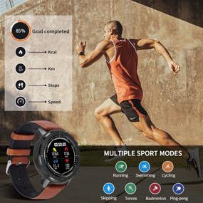 img 2 attached to 📱 Fullmosa Smart Watch: Ultimate Fitness Tracker with Heart Rate & Sleep Monitor, 1.3" Touch Screen