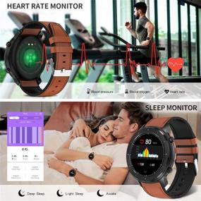 img 3 attached to 📱 Fullmosa Smart Watch: Ultimate Fitness Tracker with Heart Rate & Sleep Monitor, 1.3" Touch Screen