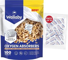 img 4 attached to 🔒 Wallaby 300cc Oxygen Absorbers - 100 Pack (10x Packs of 10) - Ideal for Long-Term Food Storage, Mylar Bags, Canning, Harvest Right Freeze Dryer, Dehydrated & Preserved Foods - FDA Food Safe