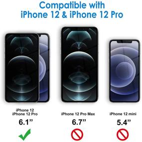 img 3 attached to 📱 JETech Чехол для iPhone 12/12 Pro 6,1 дюйма: Ударопрочный бампер с прозрачной задней частью, защита от царапин - Черный