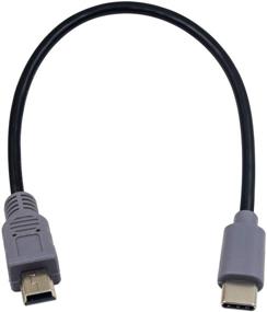 img 4 attached to 💻 Duttek Mini USB to USB C OTG Cable: 5-Pin Male Data Convertor Adapter for MacBook, iMac Pro, Chromebook Pixel (10 inch/25 cm)