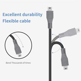 img 1 attached to 💻 Duttek Mini USB to USB C OTG Cable: 5-Pin Male Data Convertor Adapter for MacBook, iMac Pro, Chromebook Pixel (10 inch/25 cm)