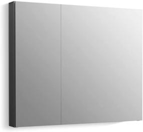 img 4 attached to 💊 Maxstow Medicine Cabinets by Kohler - Dark Anodized Aluminum Finish