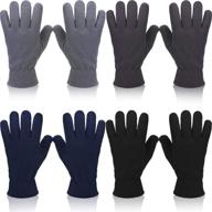 🧤 winter thermal fleece gloves mittens logo