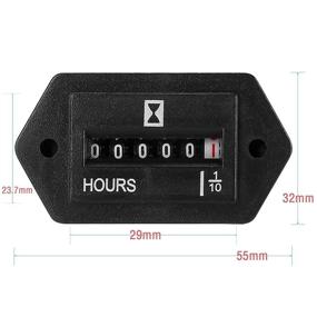 img 2 attached to 🔧 AC 110V 120V 220V 230V Mechanical Engine Hour Meter for Air Compressor, Golf Cart Club, Generator, ATV, Lawn Mower, Chainsaw, Tiller, Chipper