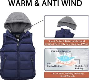 img 1 attached to 🧥 ZSHOW Windproof Winter Padded Puffer Boys' Jackets & Coats for Ultimate Protection