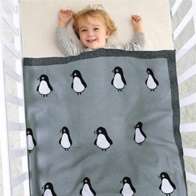 img 3 attached to DovFanny Newborn Knitted Blanket Penguin