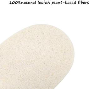 img 2 attached to 🌿 6-Pack Natural Kitchen Loofah Sponges, Eco-Friendly Greener Clean Durable Non-Scratch Brushes, 100% Plant-Based Fiber, Non-Stick for Oil, Compostable, Luffa Loofa Loufa Lufa