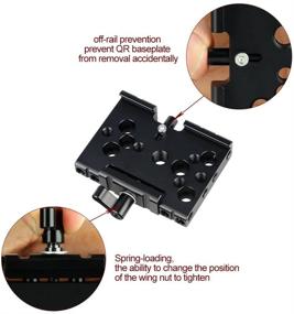 img 2 attached to NICEYRIG Half Cage with Quick Release Baseplate: Universal Camera Cage for Sony, Panasonic, Canon, Nikon - 231