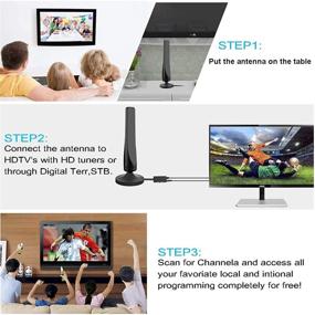 img 1 attached to [2021 Model] Digital Amplified Outdoor Indoor TV Antenna – Powerful Signal Booster for Best Amplifier 180+ Mile Range Support 4K Full HD Smart and Older TVs with 10ft Coaxial Cable, Unique Television Accessories