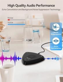 img 2 attached to 🔊 Lepist LE2101: USB Speakerphone with Touch Control, Noise Reduction, and 360° Voice Pickup for Home Office Conference Calls