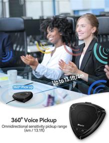 img 1 attached to 🔊 Lepist LE2101: USB Speakerphone with Touch Control, Noise Reduction, and 360° Voice Pickup for Home Office Conference Calls