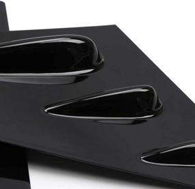 img 2 attached to Улучшите свой Subaru WRX STi с блестящими черными щитками для окон YUZHONGTIAN Louvers (2 шт.) 2015-2020 2021