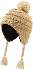 img 4 attached to Home Prefer Toddler Sherpa Earflap Boys' Accessories