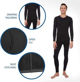 img 1 attached to 🔥 Rocky Thermal Underwear for Men: Stay Warm in Extreme Cold with this Thermal Long Johns Set - Shirt & Pants