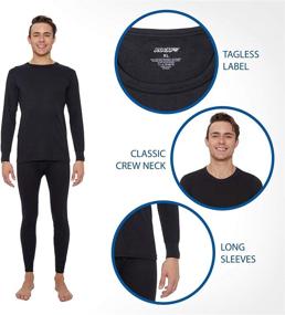 img 2 attached to 🔥 Rocky Thermal Underwear for Men: Stay Warm in Extreme Cold with this Thermal Long Johns Set - Shirt & Pants