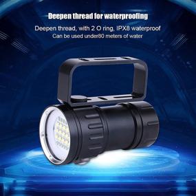 img 2 attached to HONGCHAOUS Flashlight Underwater Submersible Outdoor