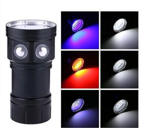 img 1 attached to HONGCHAOUS Flashlight Underwater Submersible Outdoor