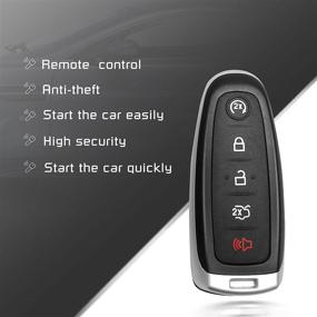 img 1 attached to 🔑 High-Quality Keyless Entry Remote Car Key for Ford Explorer 2011-2015, Expedition 2015-2017, Flex 2013-2019, Taurus 2013-2019, C-MAX, Escape, Focus, Edge, Lincoln MKT MKX MKS Navigator M3N5WY8609