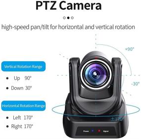 img 2 attached to 📷 SMTAV High-Speed PTZ Camera with 30x Optical + 8X Digital Zoom, 3G-SDI & HDMI Output, H.265 Support for Video Conferencing