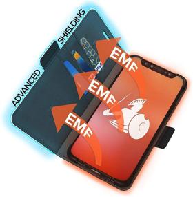 img 3 attached to 📱 Enhanced EMF & 5G Radiation Protection Case for iPhone 12/12 Pro - DefenderShield Evolution: Detachable Magnetic EMF Shield, RFID Blocking Wallet Case with Wrist Strap