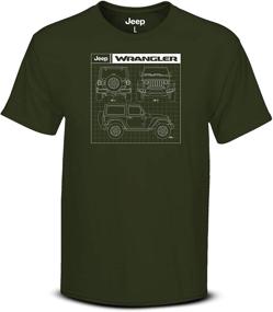 img 1 attached to 🚙 Stylish Jeep Men's Wrangler T-Shirt in Green: Comfortable and Trendy