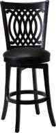 🪑 hillsdale van draus swivel counter stool and flare leg, black: stylish and functional seating for your kitchen or bar area logo