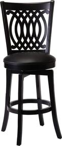 img 4 attached to 🪑 Hillsdale Van Draus Swivel Counter Stool and Flare Leg, Black: Stylish and Functional Seating for Your Kitchen or Bar Area