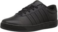 👟 k-swiss kid's classic pro sneaker in black/black, size 13 m - trendy and durable footwear for kids logo