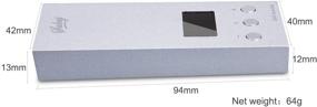 img 2 attached to 🎧 Sabaj DA3 Portable USB DAC Headphone Amplifier with OLED Screen, SABRE9018Q2C, DSD512 32bit/768kHz