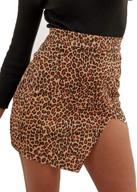 🐆 persun high-waisted bodycon leopard print leather women's apparel logo