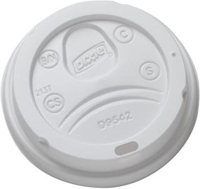 img 3 attached to 🔝 Dixie D9542W Dome Lids for 10/16 oz PerfecTouch Cups & 12/20 oz Paper Hot Cups - 200 White Lids (4 x 50 Packs)