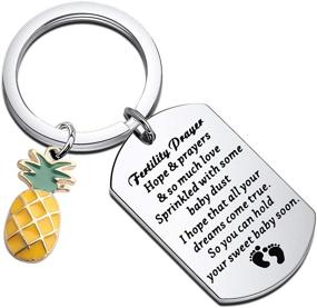 img 4 attached to Auspicious BAUNA IVF Infertility Jewelry: Manifest Your Fertility Goals with Prayers and Positive Energy - Ideal Key Chain Gift for IVF Pregnancy Wishes