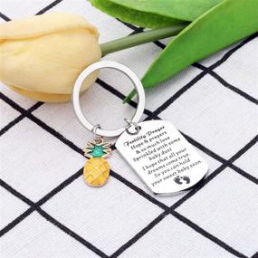 img 2 attached to Auspicious BAUNA IVF Infertility Jewelry: Manifest Your Fertility Goals with Prayers and Positive Energy - Ideal Key Chain Gift for IVF Pregnancy Wishes