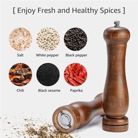 img 3 attached to 🌶️ Enhance Your Culinary Experience with Delihom Refillable Grinders Offering Adjustable Coarseness