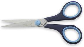 img 1 attached to ✂️ Mundial Cushion Soft Hobby and Craft Scissors, 5.5-Inch with Serrated Bottom Blade