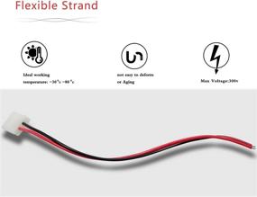 img 2 attached to 💡 Enhance Your Lighting with 15/Pack 2 Pin LED Lights Strip Connectors 8mm: AWSOM LED Strip Pigtail Connectors for SMD3528 Single Color LED Strip Lights