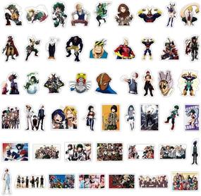 img 1 attached to My Hero Academia Stickers: 50PCS Anime Cartoon Laptop Stickers - Waterproof 🎒 Vinyl Decals for Water Bottles, Skateboards, Phones, and more - Perfect Gift for Teens