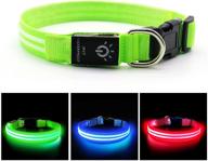 🐶 nastra light up dog collar: usb rechargeable led safety collar for increased pet visibility in the dark (s)" logo