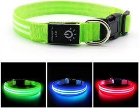 img 4 attached to 🐶 NASTRA Light up Dog Collar: USB Rechargeable LED Safety Collar for Increased Pet Visibility in the Dark (S)"