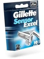 💈 ultimate value: gillette sensor excel shaving cartridges for men (10-pack; packaging may vary) logo